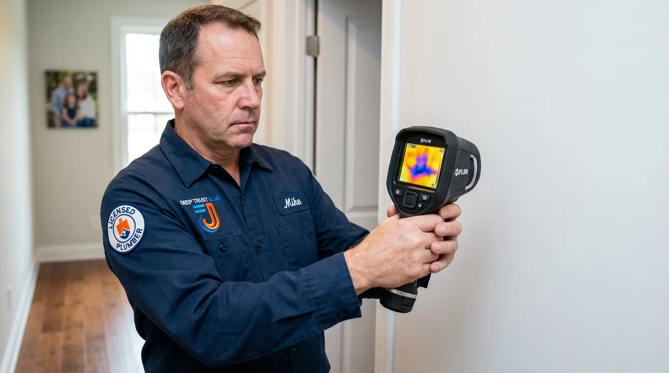 Thermal imaging leak detection by Johns Plumbing LLC in Kenbridge